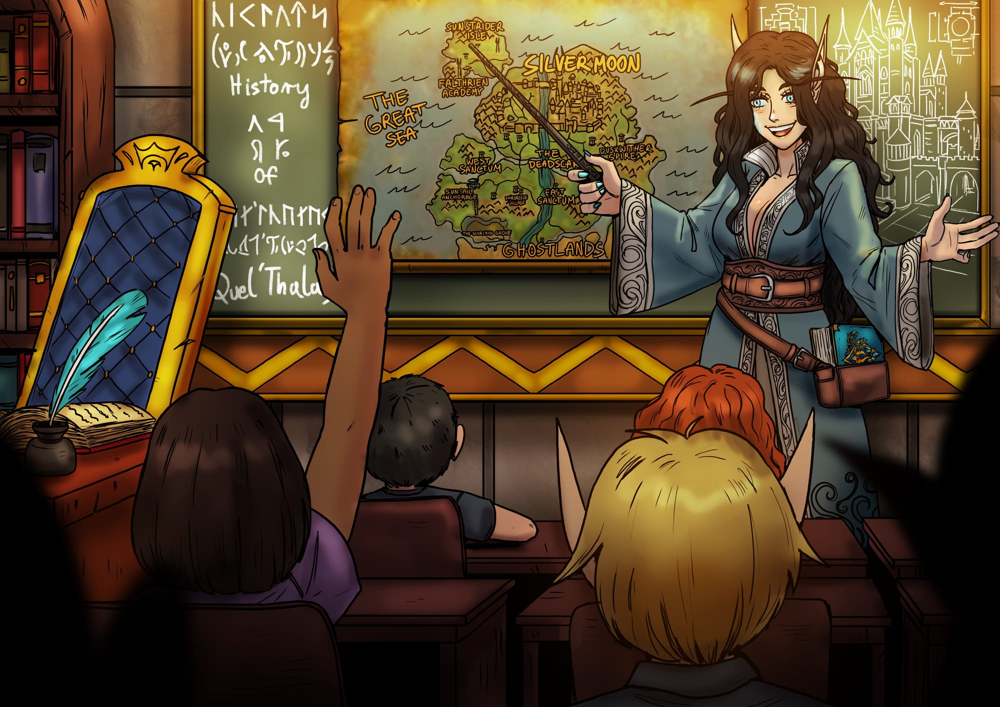 The Teacher.
[Approximately 5 years ago IC time; In the Hall of Explorers, Ironforge]

Artist: @bfporker on Fiverr
