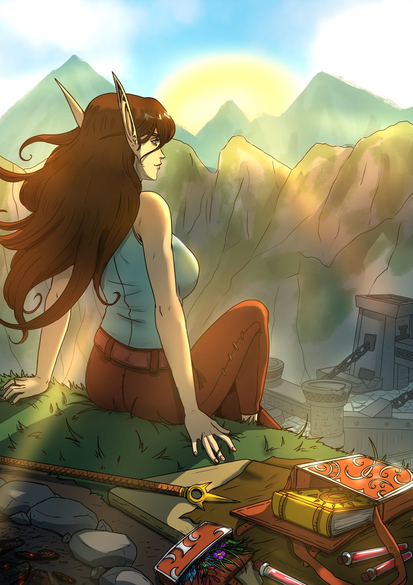 Morning Breeze. [Approximately 5 years ago IC, Thandol Span] Artist: @bfporker on Fiverr