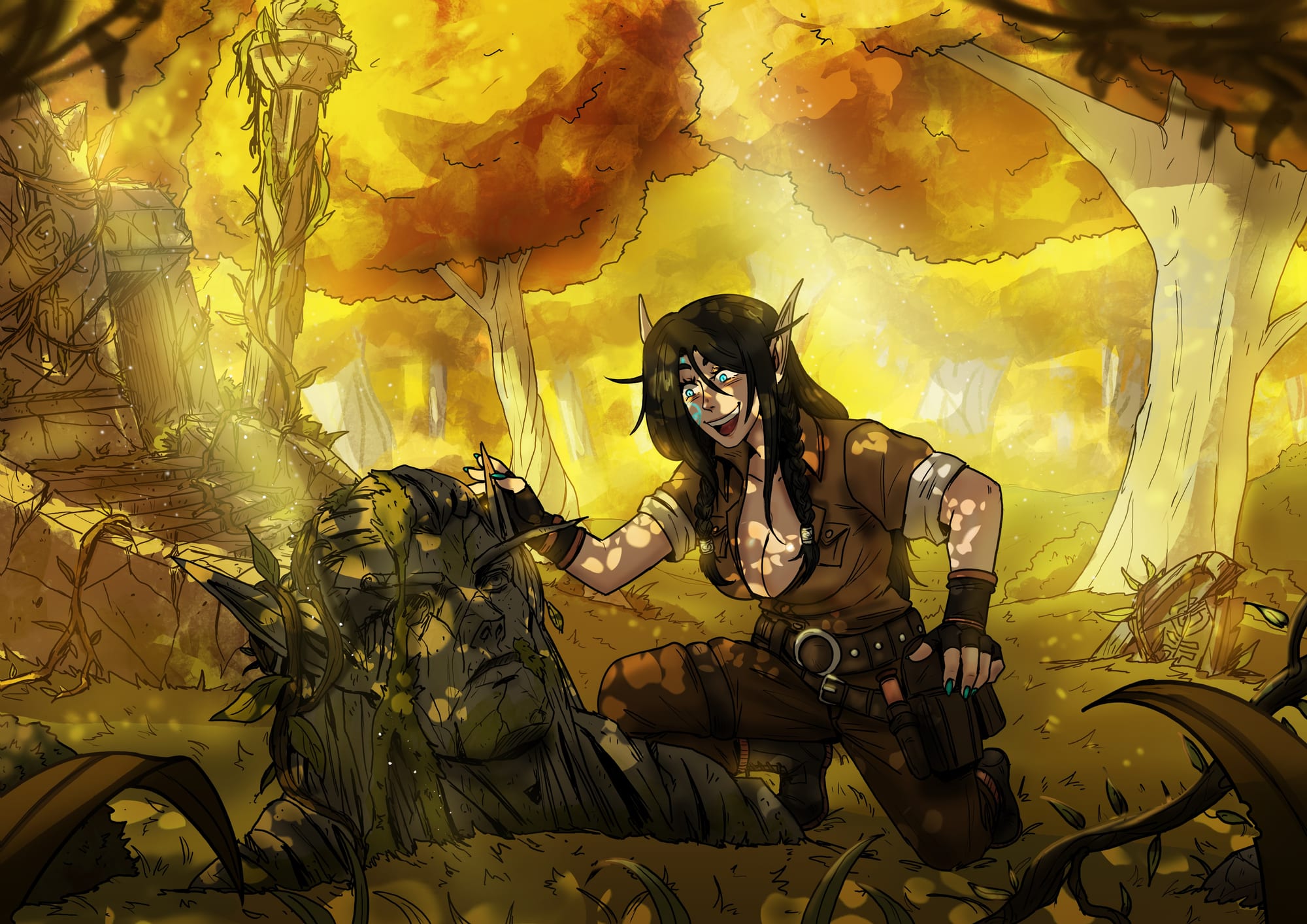 The Archaeologist.
[Approximately 10 years ago IC time; In Quel'Thalas]

Artist: @bfporker on Fiverr