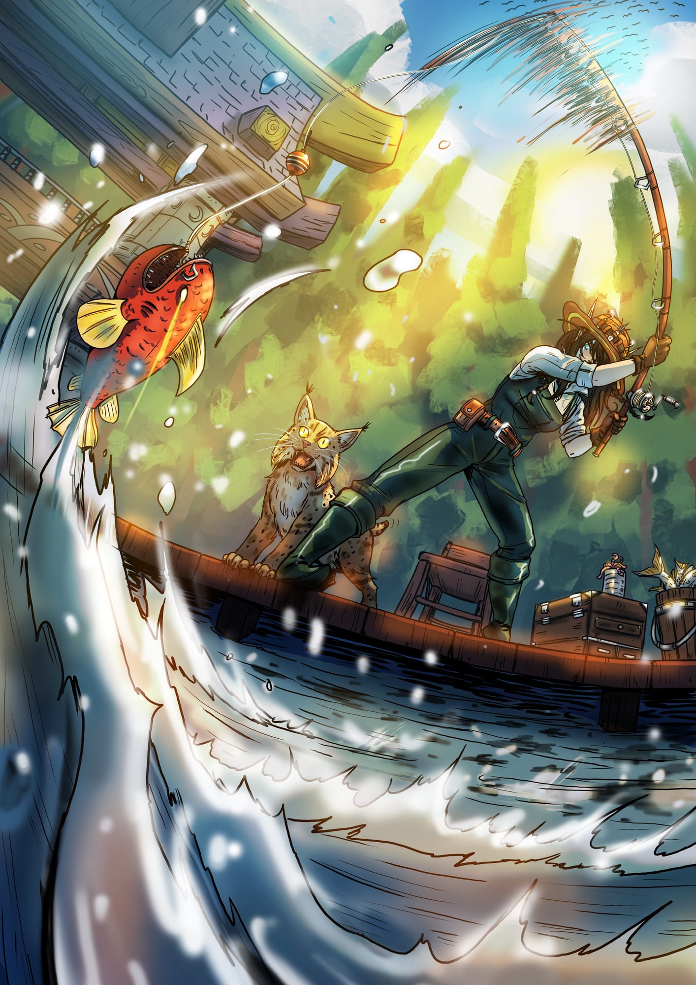 The Angler.
[Approximately 15 years ago IC time; In Quel'Danil Lodge, The Hinterlands]

Artist: @bfporker on Fiverr
