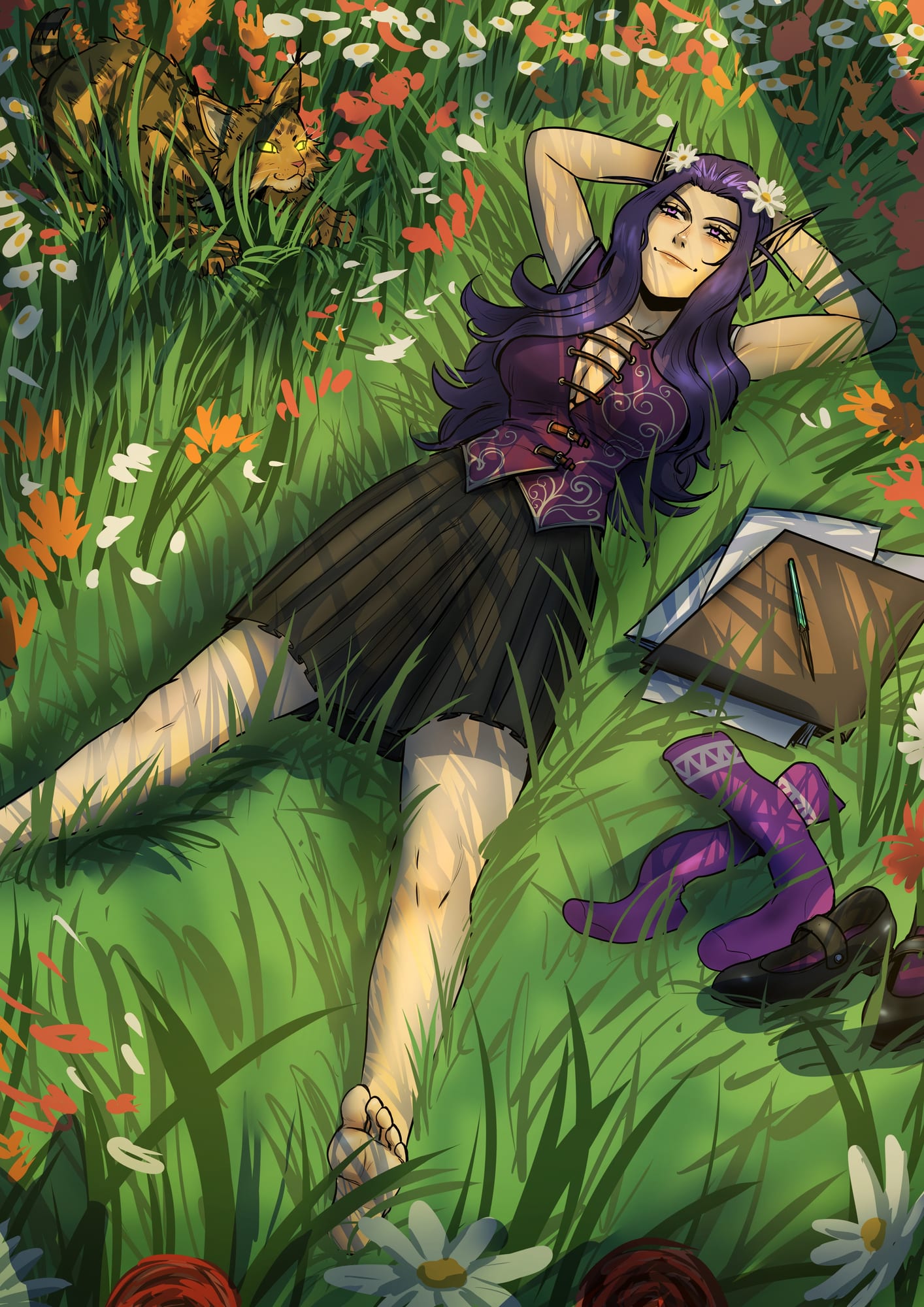 Relax. [1 year ago IC time; In the Hinterlands.] Artist: @bfporker on Fiverr