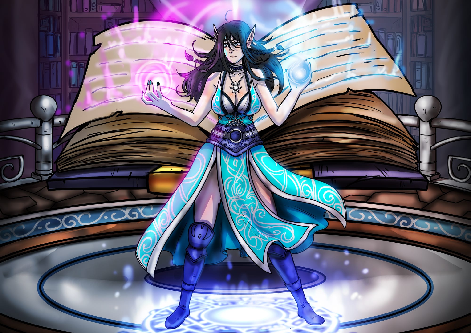 The Arcanist.
[Approximately 30 years ago IC time; In Dalaran]

Artist: @bfporker on Fiverr