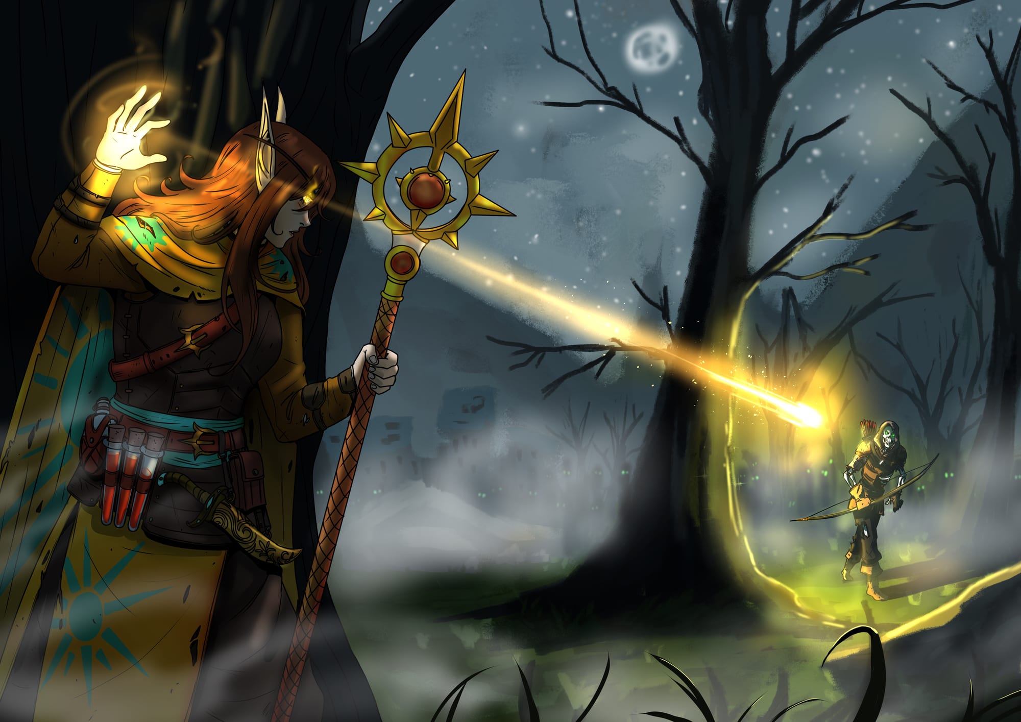 Guerilla warfare. [Appoximately 15 years go IC; Somewhere in Silverpine Forest] Artist: @bfporker on Fiverr