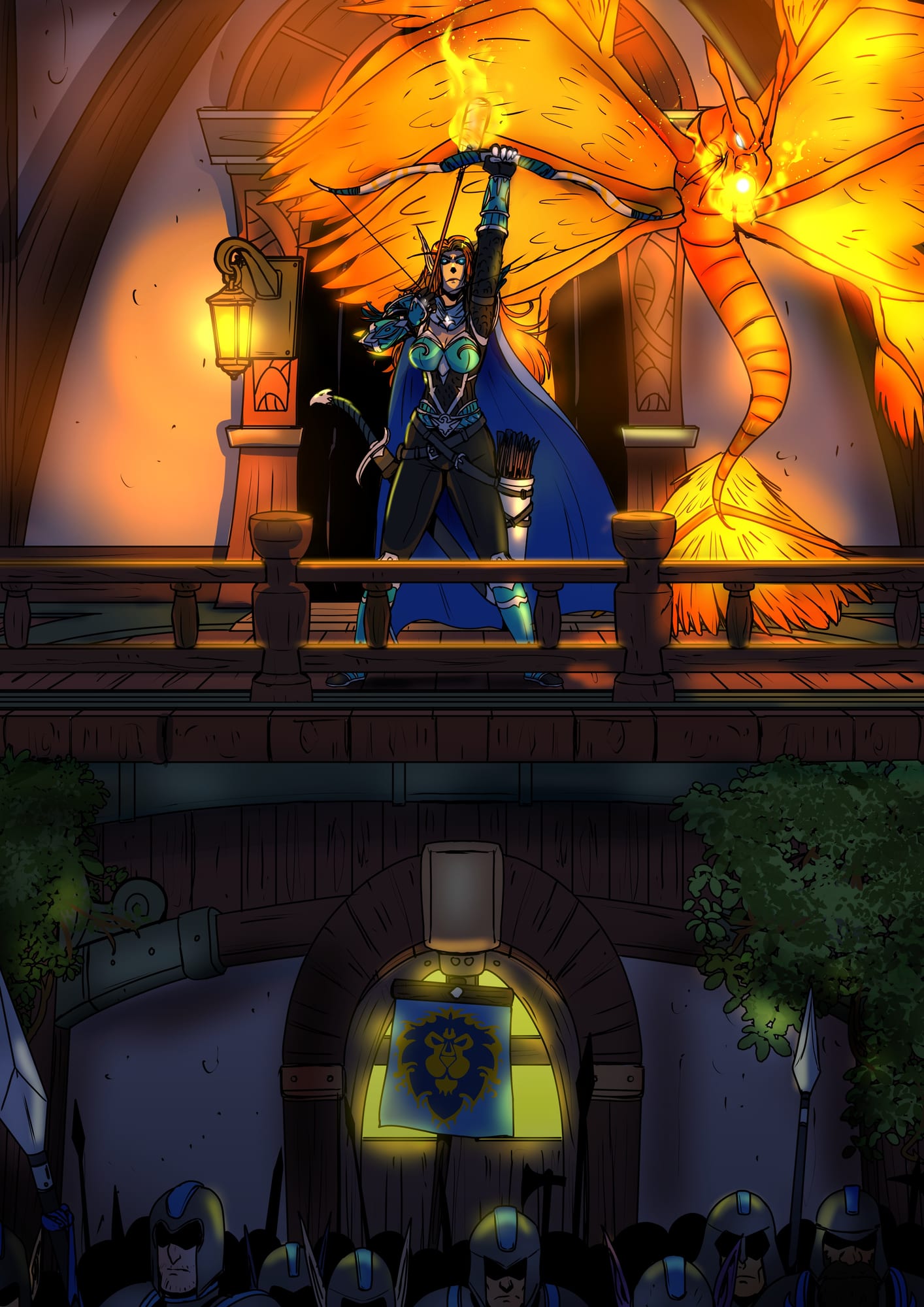 The Ranger-Captain.
[Fourth War; In Kul Tiras]

Artist: @bfporker on Fiverr