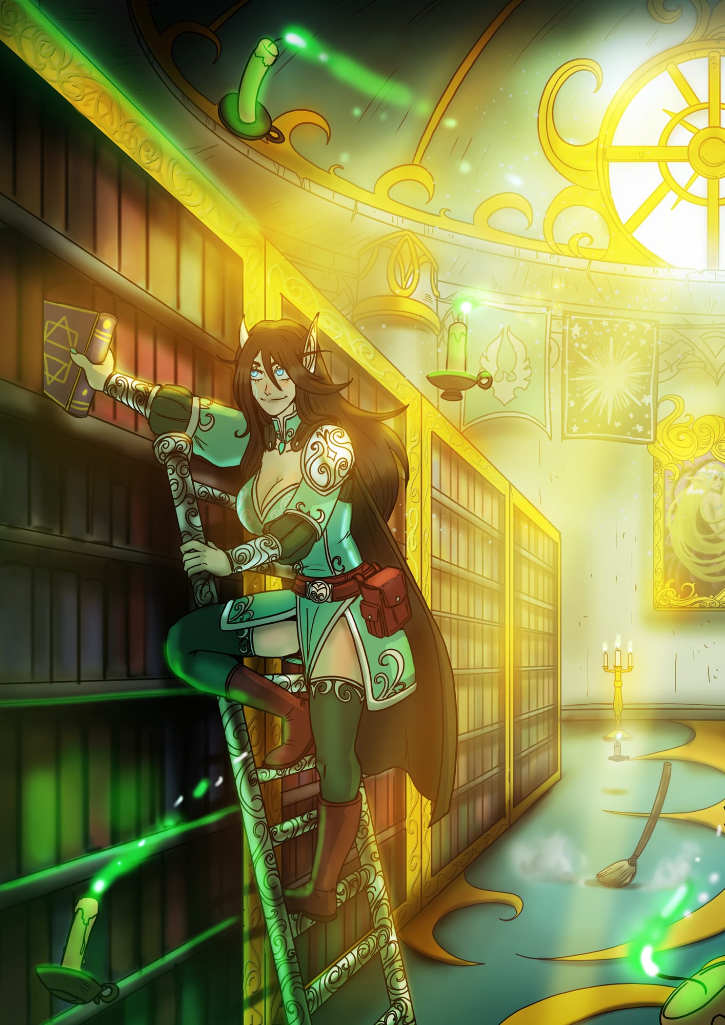The Librarian.
[Approximately 40 years ago IC time; In Eversong Woods]

Artist: @bfporker on Fiverr