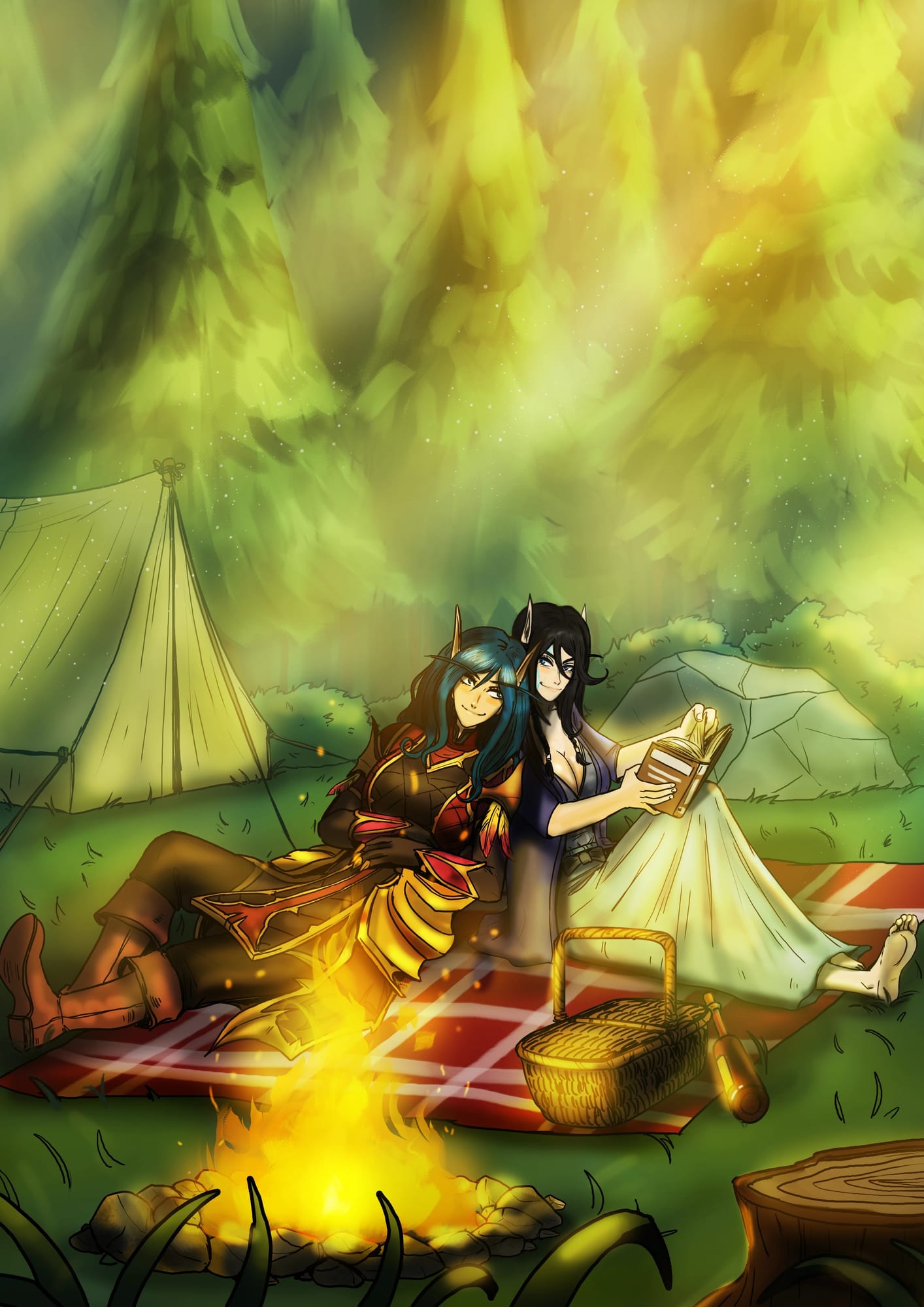 The Happy Wife. [Current IC time; In the Hinterlands; With Rae'quel Sundawn] Artist: @bfporker on Fiverr