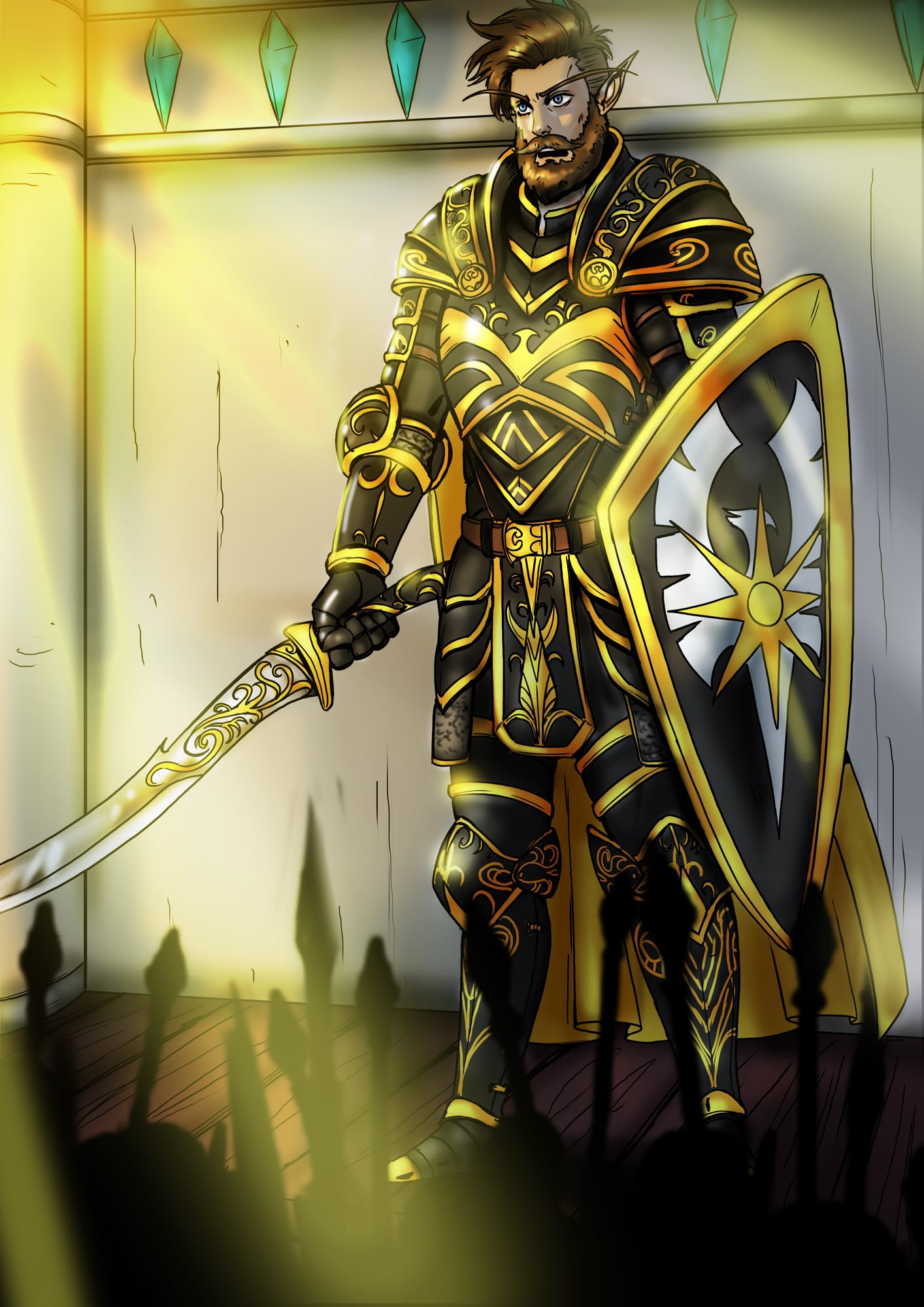 The Knight-Captain.
[Apporixmately 35 years ago IC time; In Silvermoon City]

Artist: @bfporker on Fiverr